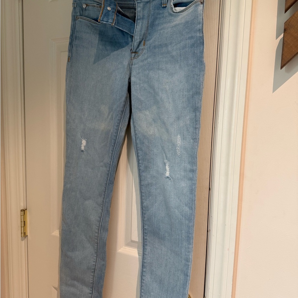Hudson Light Blue Distressed Women Jeans